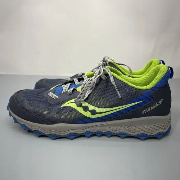 Saucony Peregrine 11 Sneakers Shoes Trail Running Hiking Outdoor Blue Kids 6 - Picture 6 of 14